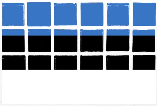 Glazed tiles estonia flag