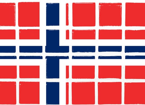 Glazed tiles norway flag