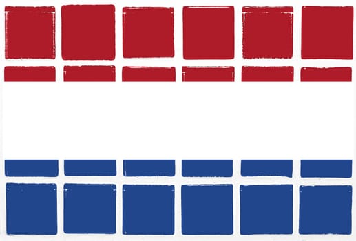 Glazed tiles nederland flag