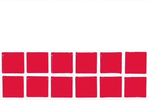 Glazed tiles poland flag