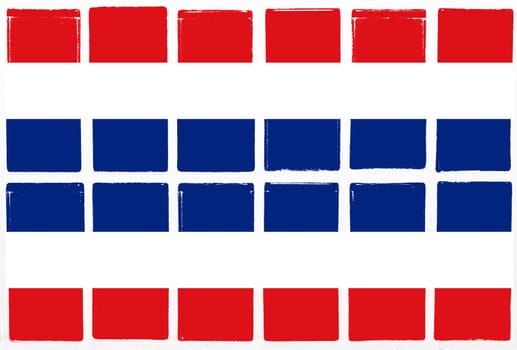 Glazed tiles thailand flag