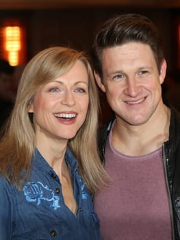 Singer Matthias Steiner with his wife Inge after the ZDF program "Willkommen bei Carmen Nebel"",broadcast on 13.04.2017"