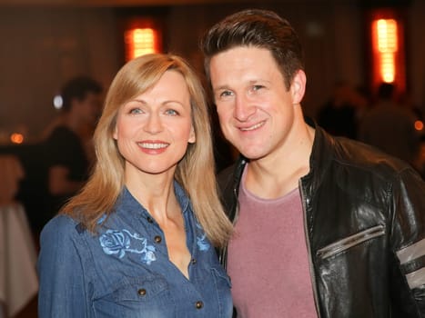 Singer Matthias Steiner with his wife Inge after the ZDF program "Willkommen bei Carmen Nebel"",broadcast on 13.04.2017"