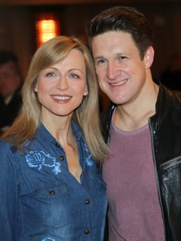 Singer Matthias Steiner with his wife Inge after the ZDF program "Willkommen bei Carmen Nebel"",broadcast on 13.04.2017"