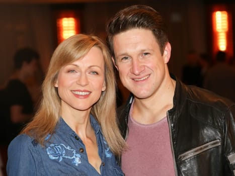 Singer Matthias Steiner with his wife Inge after the ZDF program "Willkommen bei Carmen Nebel"",broadcast on 13.04.2017"