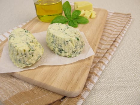 Homemade vegan herb butter
