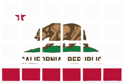 Glazed tiles south california  flag