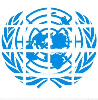 Glazed tiles united nations  emblem