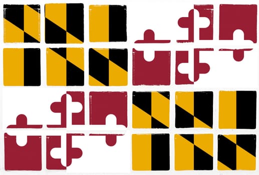 Glazed tiles maryland  flag