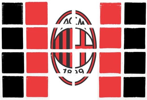 Glazed tiles ac milan