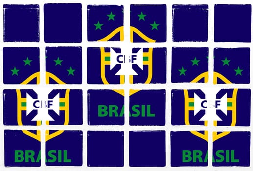 Glazed tiles brazil team