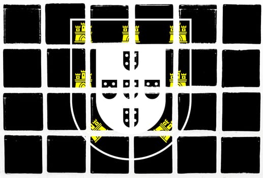 Glazed tiles shield  sign  shape