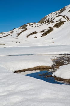 The Alpe d Huez ski domain in the French Alps
