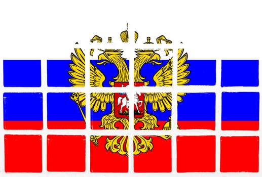 Glazed tiles russian arms