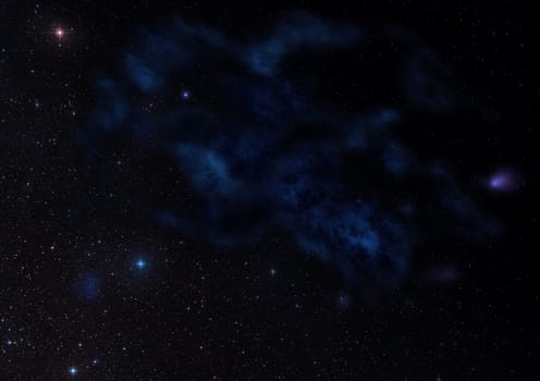 Small part of an infinite star field of space in the Universe. Elements of this image furnished by NASA .