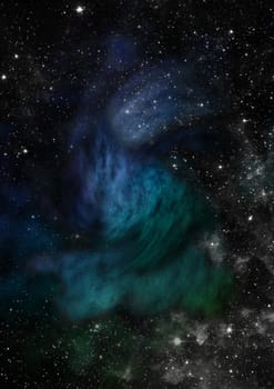 Star field in space a nebulae and a gas congestion. Elements of this image furnished by NASA .
