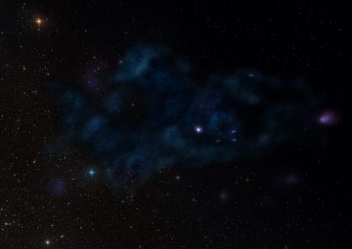 Small part of an infinite star field of space in the Universe. "Elements of this image furnished by NASA""."