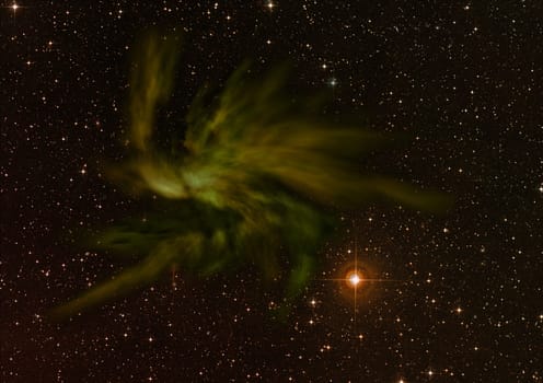 Star field in space a nebulae and a gas congestion. "Elements of this image furnished by NASA""."