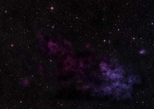 Small part of an infinite star field of space in the Universe. Elements of this image furnished by NASA .