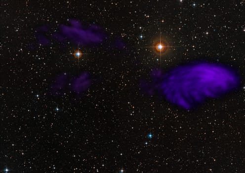 Small part of an infinite star field of space in the Universe. Elements of this image furnished by NASA .
