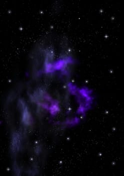 Small part of an infinite star field of space in the Universe. Elements of this image furnished by NASA .