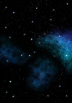 Small part of an infinite star field of space in the Universe. Elements of this image furnished by NASA .