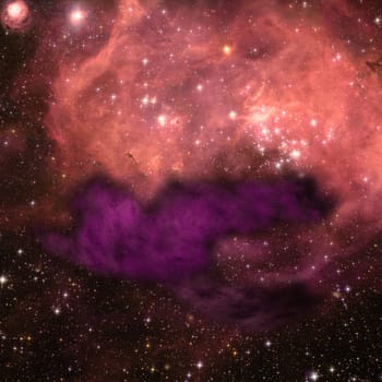 Star field in space a nebulae and a gas congestion. Elements of this image furnished by NASA .