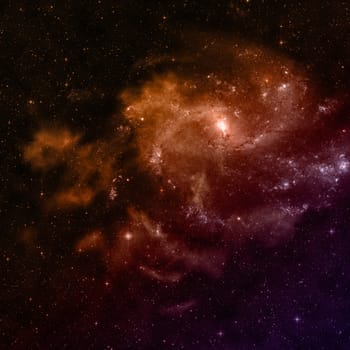 Star field in space a nebulae and a gas congestion. "Elements of this image furnished by NASA""."