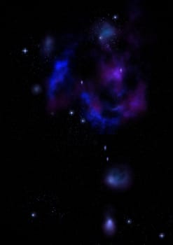 Small part of an infinite star field of space in the Universe. "Elements of this image furnished by NASA""."