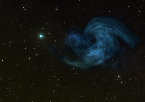 Star field in space a nebulae and a gas congestion. "Elements of this image furnished by NASA""."