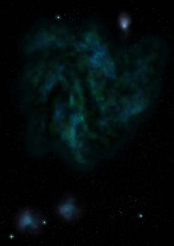 Small part of an infinite star field of space in the Universe. "Elements of this image furnished by NASA""."