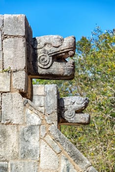 Platform of the Eagles and Jaguars in Chichen Itza, Mexico