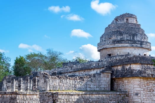 Mayan observatory, also known as El Caracol in the UNESCO World Heritage site of Chichen Itza, Mexico