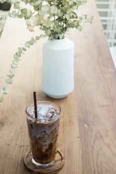 Micha Coffee On Wooden Table,  stock photo