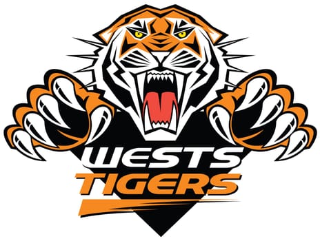 Wests Tigers logo rugby australian