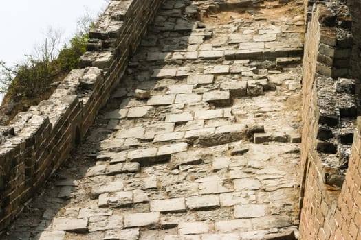 Great Wall of China near capital Beijing ( Jinshanling section )