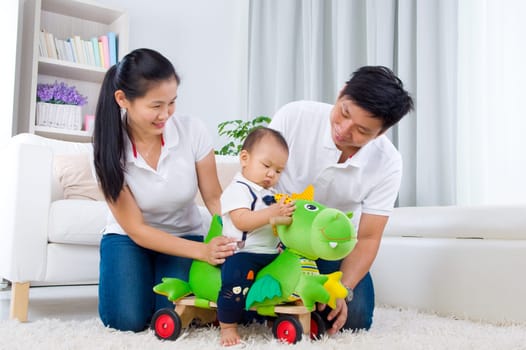 Candid lifestyle of asian family