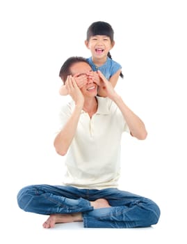 Asian father and daughter