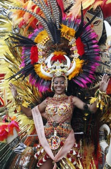 The Carneval in the Town of Tacoronte on the Island of Tenerife on the Islands of Canary Islands of Spain in the Atlantic.