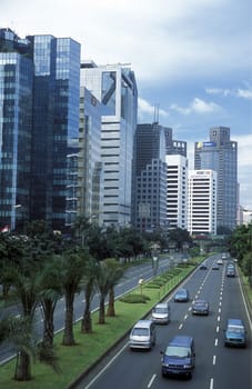 The skyline in downtown jakarta of the capital of Indonesia.  (KEYSTONE/Urs Flueeler)