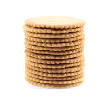 Biscuits isolated on white background