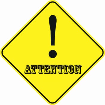 attention alert symbol sign