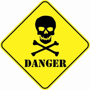 attention alert danger mortal symbol sign