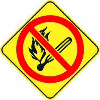 attention flammable alert l sign
