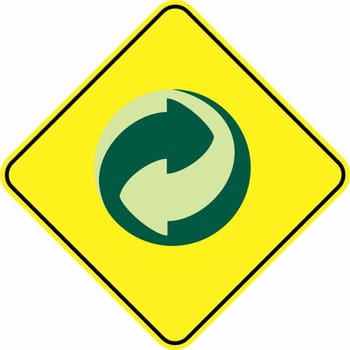 recycle trash green symbol sign