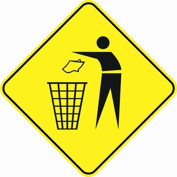 garbage can symbol sign