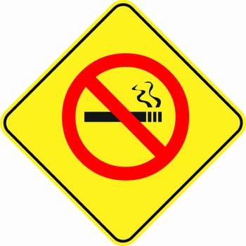 attention alert no smoking symbol sign