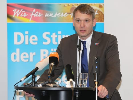 Election campaign event of the AfD for the state election Saxony-Anhalt 2016