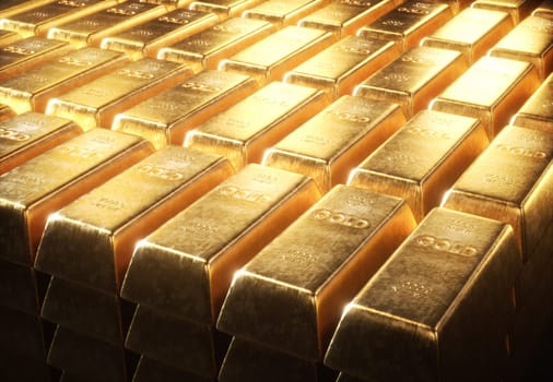 Gold bars 1000 grams.Concept of success in business and finance.