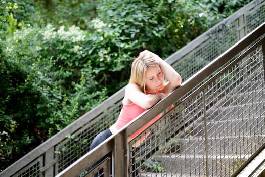 thoughtful young woman